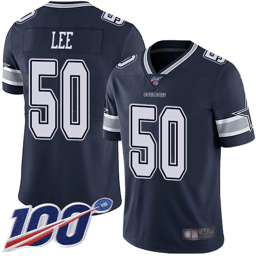Men Dallas Cowboys Limited Navy Blue Sean Lee Home #50 100th Season Vapor Untouchable NFL Jersey->women nfl jersey->Women Jersey